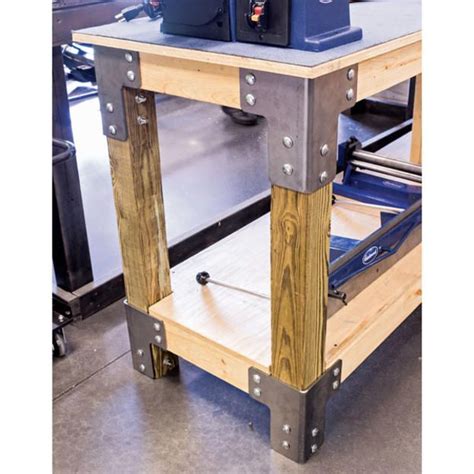 diy workbench plans with metal bracket|2x4 workbench brackets.